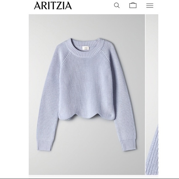 Aritzia Crop knit sweater - Picture 1 of 2